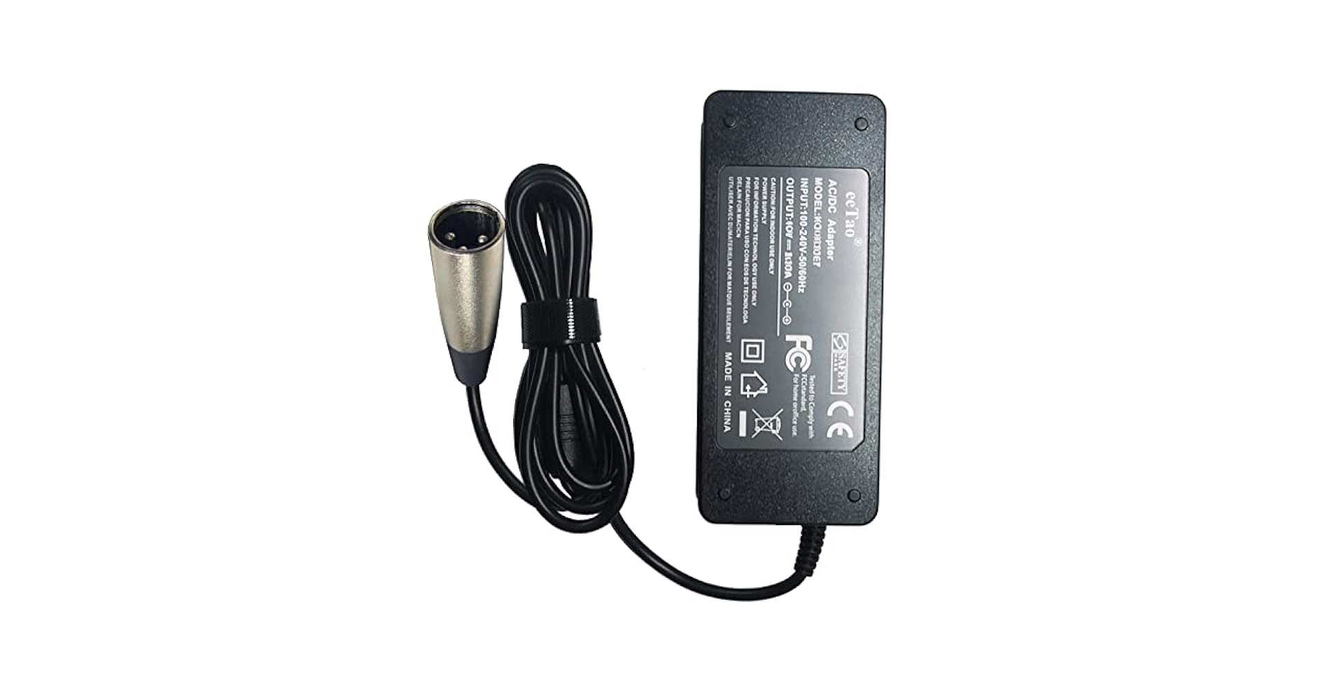 Amazon.com: eeTao XLR 3Pin AC/DC Adapter Charger Compatible